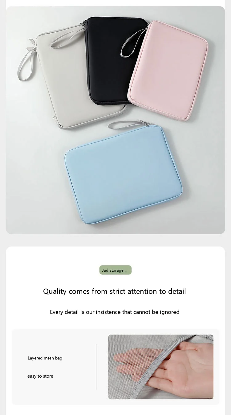 Premium PU Tablet-Hülle 10,9-13,3 Zoll Schutztasche für iPad mit weichem Futter – Detail 12