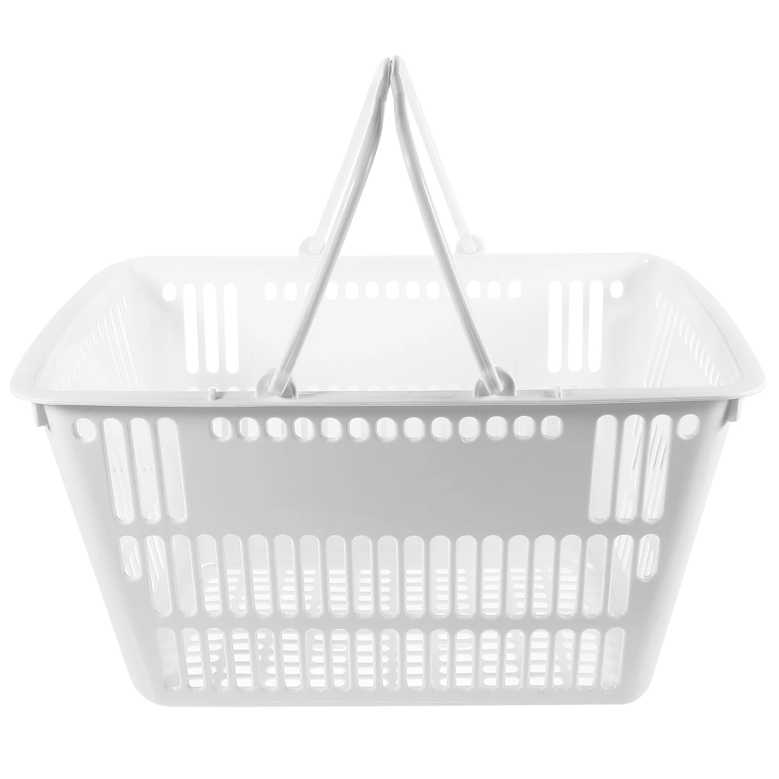 

Supermarket Shopping Basket Storage Rack Bathroom Organizer Retail Baskets with Handles Seasoning Practical Grocery Flat