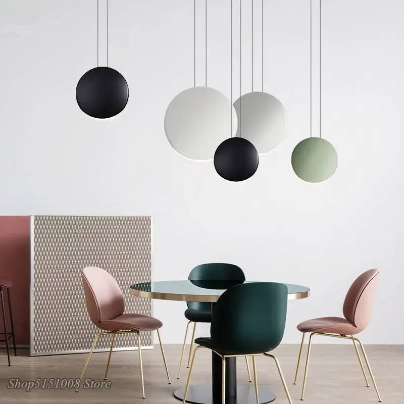 Scandinavian Modern Pendant Lights Minimalist Living Room Dining Room Pendant Lamp Bar Creative Crescent Light Lighting Fixtures