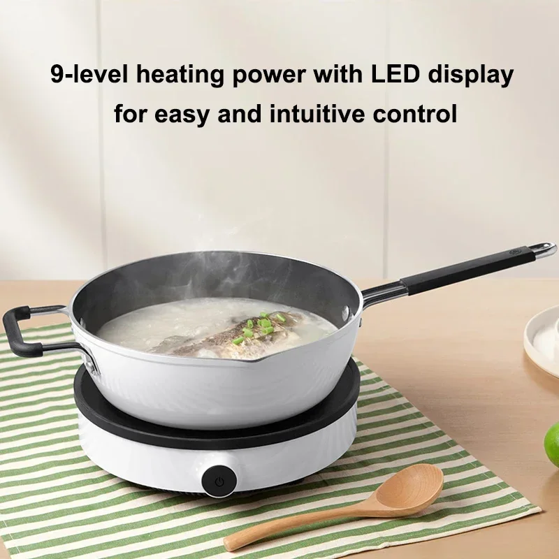 XIAOMI MIJIA Induction Cooker Youth Edition Portable Electromagnetic Oven 220V Electric Induction Cooktop 9 Gear Fire Adjustment