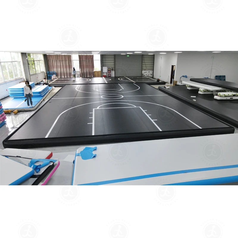 Quadra de basquete de piso de tamanho grande quadra de ar inflável da trilha de ar do Gymanstic