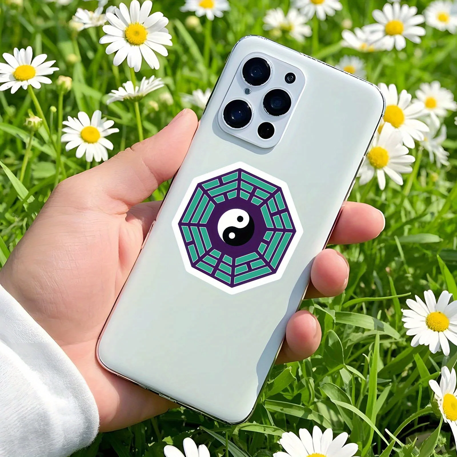 

1Pc Believe Yin-Yang PVC Sticker, Durable Waterproof Vinyl Decal for Laptop, Phone,Car,Motorcycle, Suitcase, Wall and Skateboard