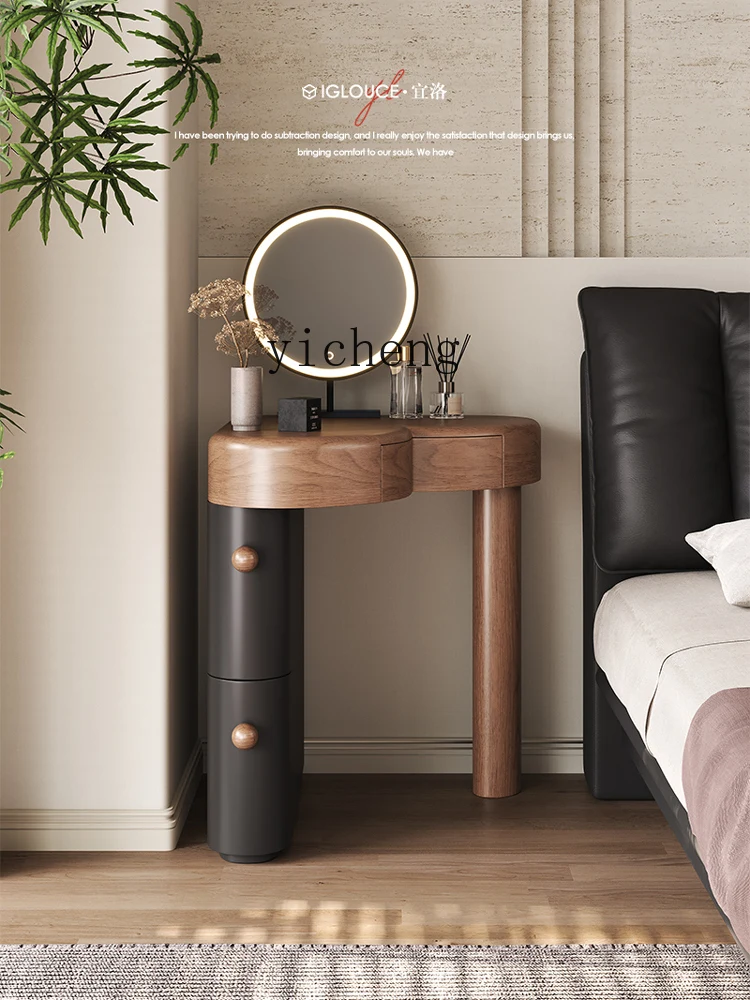 

FY corner dresser storage cabinet integrated bedroom small apartment solid wood corner makeup table