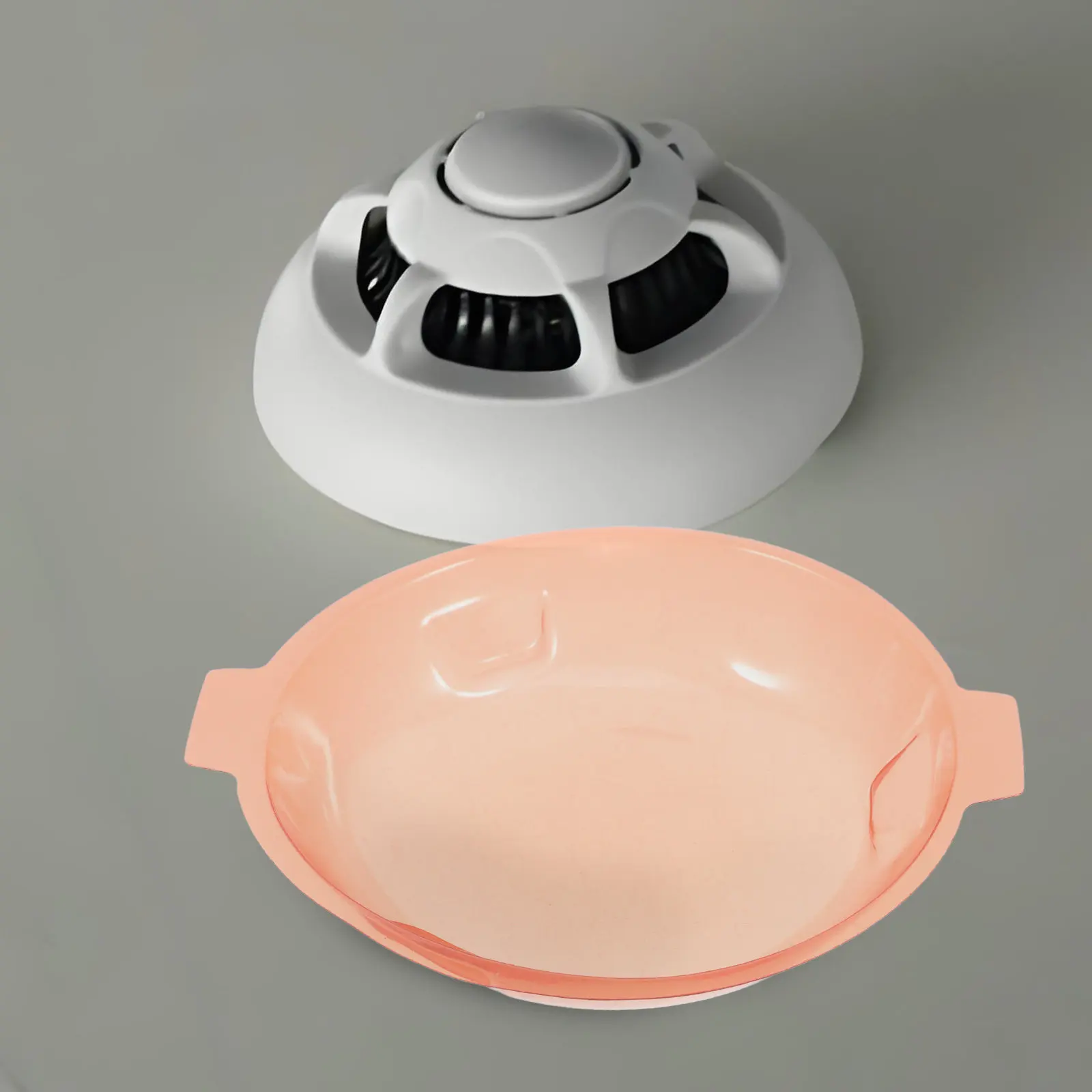 

4Pcs Smoke Cover Clear Plastic Protective Cap for Fire Alarm False Alarm Prevention Home Office Industrial Use