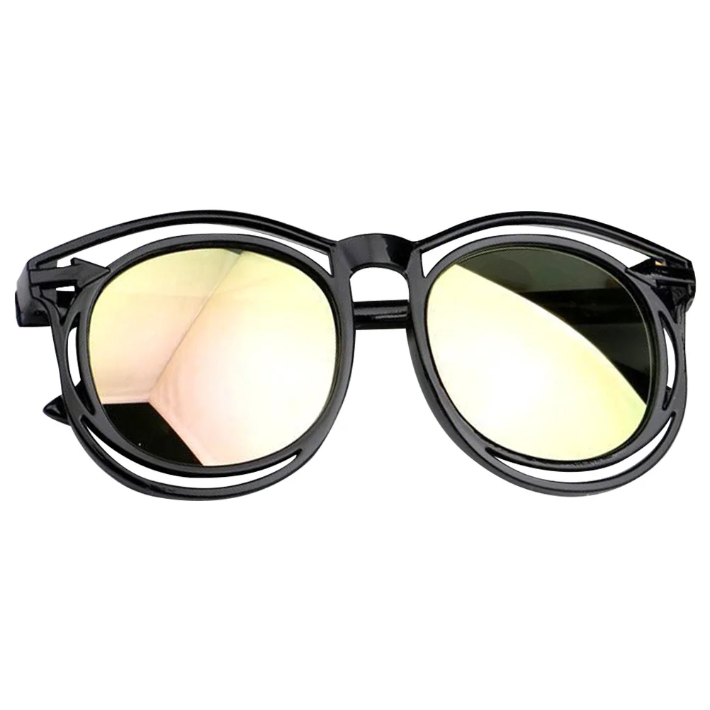 

1Pcs Stylish Kids Sunglasses Uv Protection Black Frame Pink Lens Durable Lightweight Children Sun Glasses Non Slip Impact