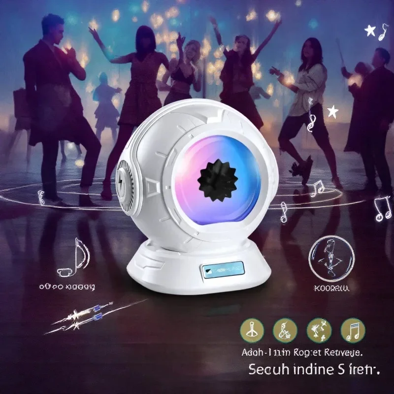 Venom Bluetooth 5.1 Ferrofluid Speaker with RGB Lighting