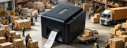 4×6 Inch 110mm Direct Thermal Barcode Printer High‑Speed Shipping Label Maker for Logistics & Warehouse Use