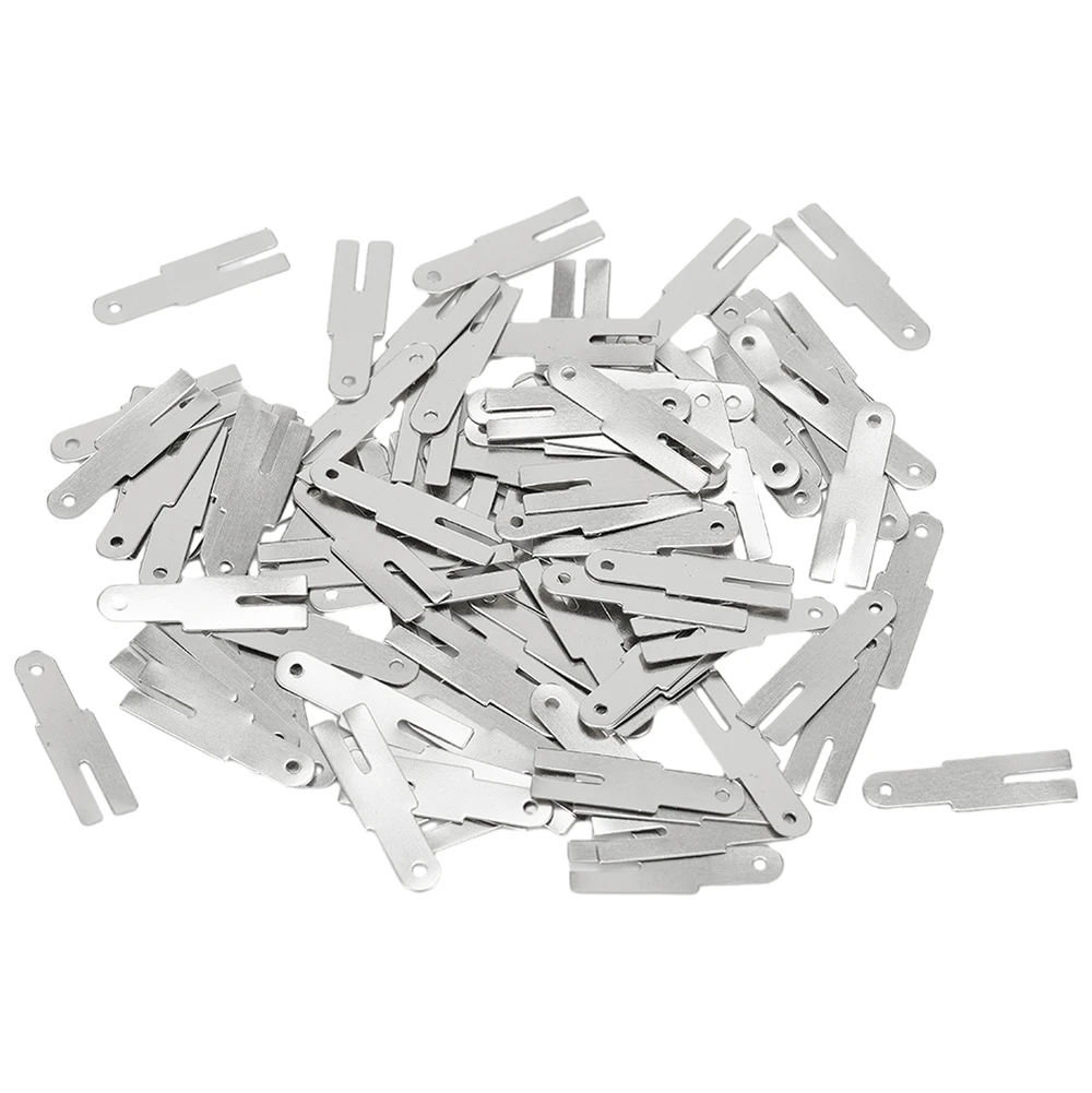 Y Shaped Nickel Plated Steel Strap Sheets 100pcs for Spot Welding Applications in Lithium Polymer and Nickel Metal Hydride Packs