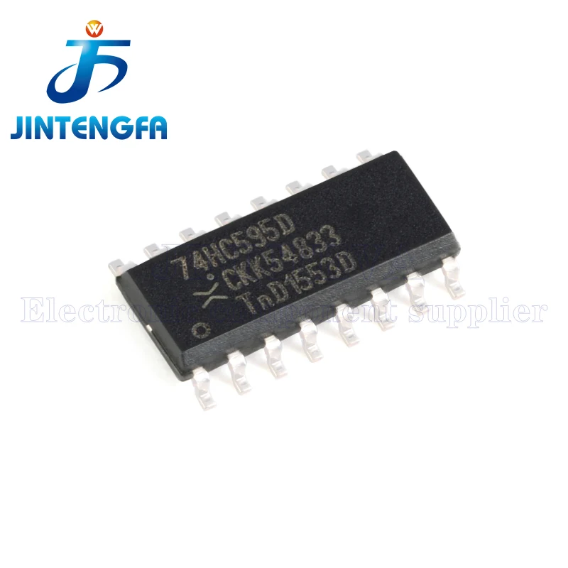 10PCS 74HC595 DIP SOP TSSOP 16Pin SN74HC595N 74HC595D 74HC595PW SN74HC595DR SN74HC595PWR SMD 8-Bit Counter Shift Register IC