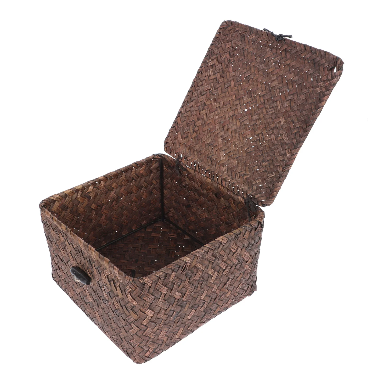 

1Pcs Storage Basket Sundries Basket Woven Decorative Household Organizer Compact Lightweight Multipurpose Storage Box for Home