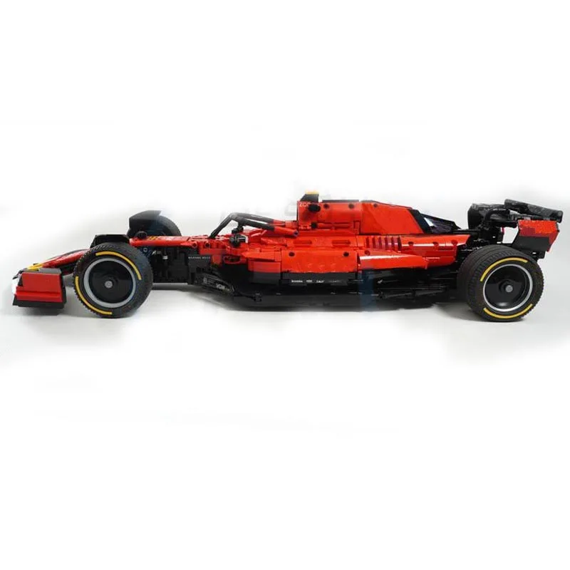 New Technologys MOC-157480 SF-23 Italian GP Livery 1:8 Scale Super Racing Car Model Buiding Block Bricks Toys Birthday Gifts