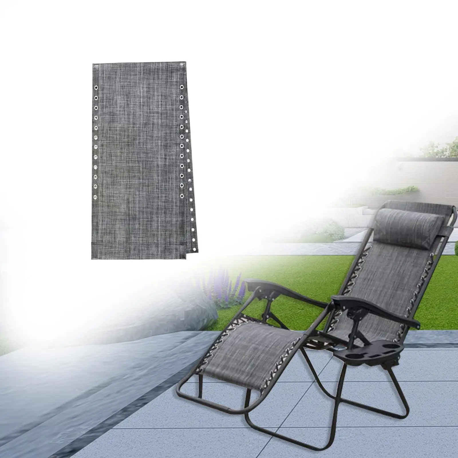 

Lounge Chair Cloth Durable Breathable recliner Chair Cloth Chair Replacement Fabric for Outdoor Camping Patio Beach Deck Chairs