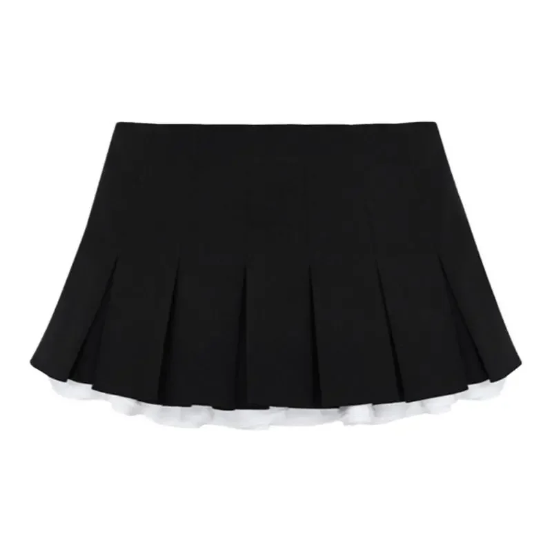 Hot Girl Temperament Versatile Cake Female High Waist Slim Pleated New A-line Skirt