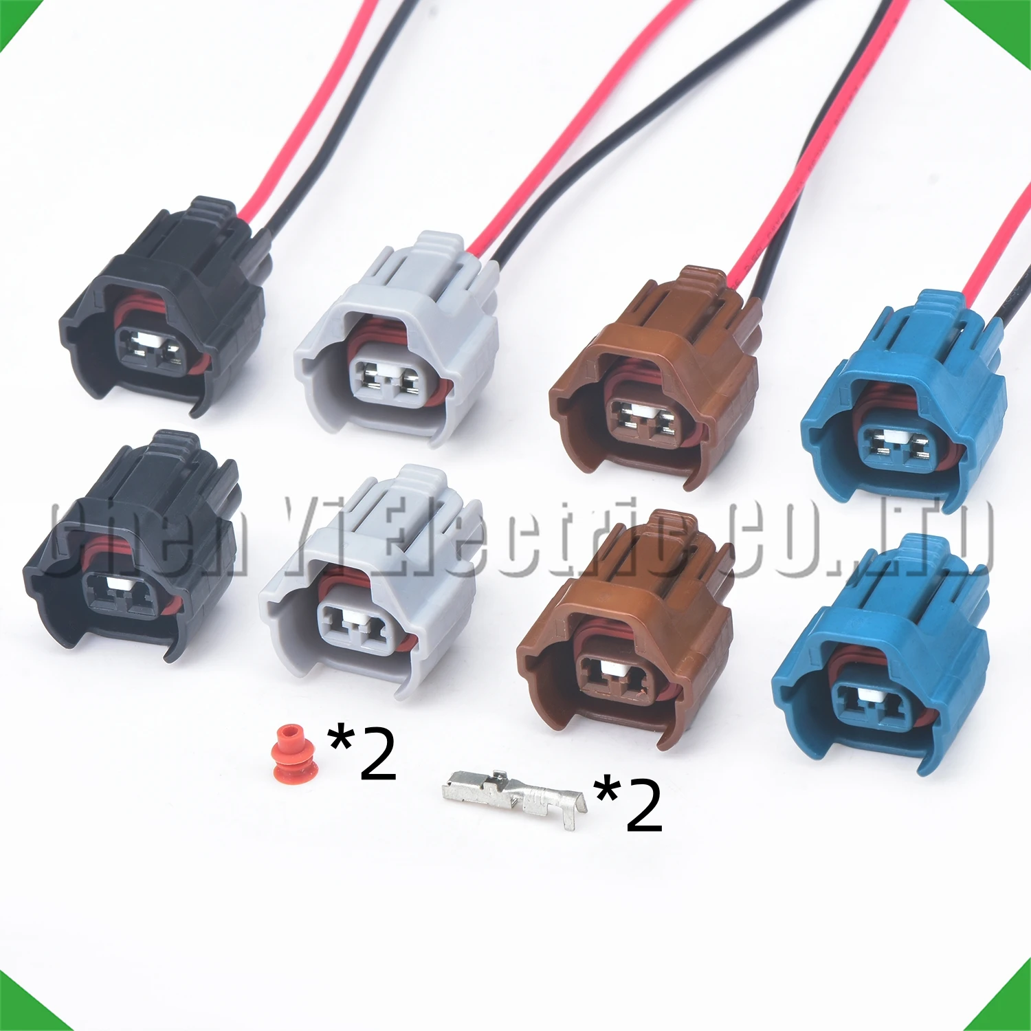 2 Pin Automotive Connector Fuel injector Wire harness Plug 6189-0670 90980-11285 For Toyota Overlord Crown Corolla Nissan Sylphy