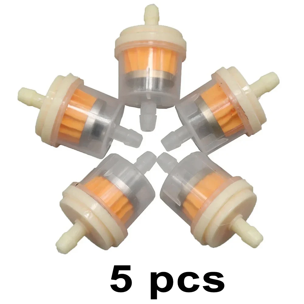 5Pcs Motorcycle Fuel Filter 6mm/7mm/8mm Interface Professional Gasoline Filter for Motorcycle Scooter Dirt Bike Moto Accessories