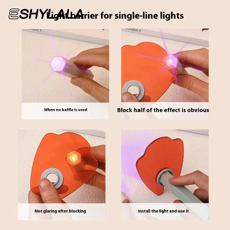 Nagelsalon Apparaten Veiligheidsbril Anti-blauw-licht Acryl Lichtblokkerend Baffle Voor Nagel UV Lamp Manicure Gereedschap Accessoires