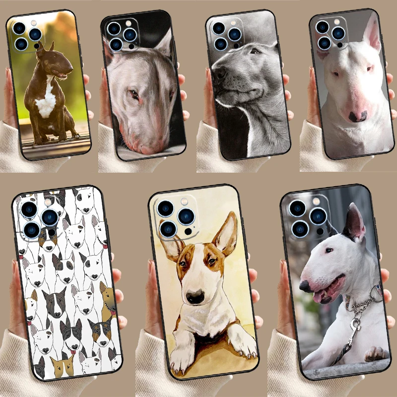 Bullterrier Bull Terrier Dog Soft Case For iPhone 15 16 14 13 12 11 Pro Max Plus Mini X XR XS Max 7 8 Phone Cover