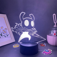 Hollow Knight Game 3D Led Neon Night Lights Birthday Toys Cool Gift For Friends Kids Bedroom Table Colorful Decor Game Lava Lamp