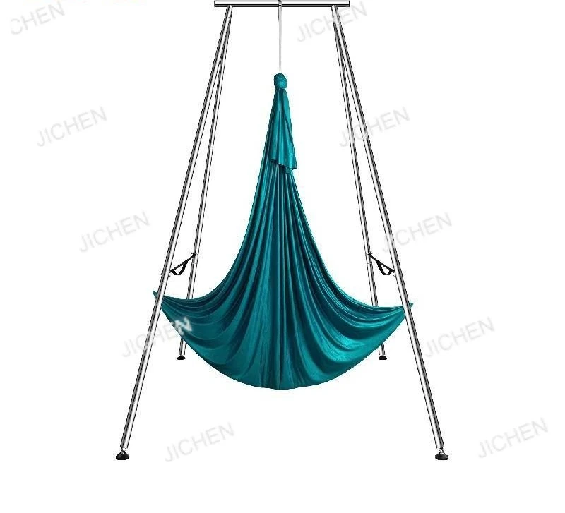 

Воздушная рама для йоги и гамак, профессиональная подставка для качелей для йоги 9,67 фута с воздушным шелком 6,6 ярдов, максимальная установка для воздушной установки в помещении, 551 фунтов