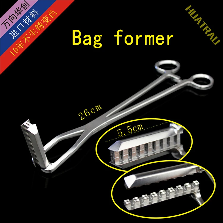 

Purse shaper forming forcep medical abdominal cavity surgery Pouch forceps laparoscopic grasping forceps knotter suture pliers