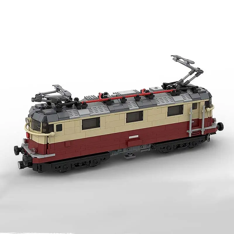 

Электрический локомотив серии, модель MOC, строительные блоки, модульная сборка, технология, кирпичи, коллекция игрушек для взрослых, рождественские подарки для мальчиков