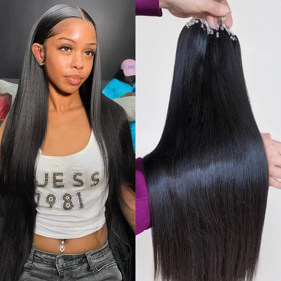 

40-дюймовые прямые пучки человеческих волос, бразильские человеческие волосы, наращивание Remy, 1/3/4 пучка, плетение волос с двойным утком, плетение волос