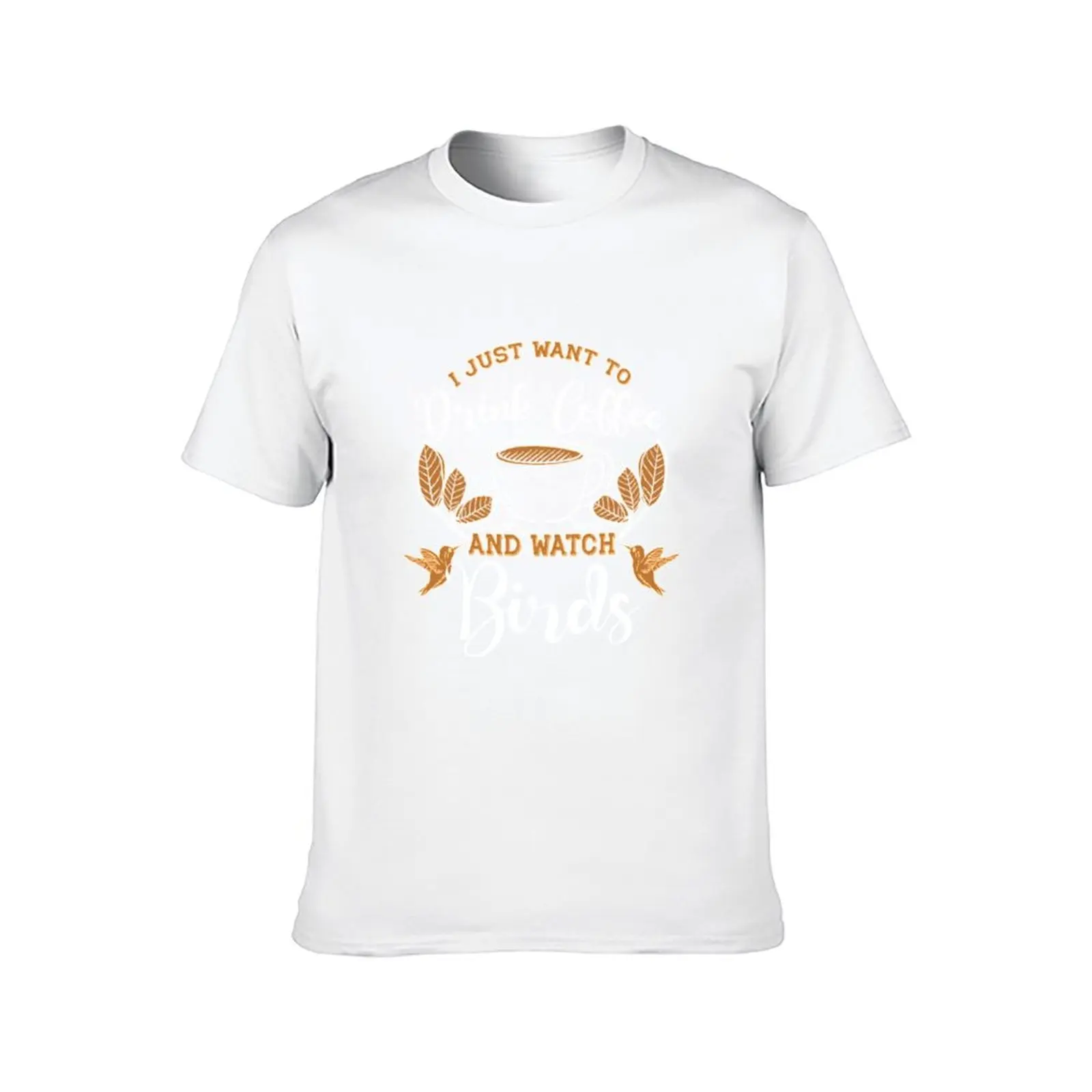 أريد فقط أن أشرب القهوة وساعة الطيور تي شيرت رجل تي شيرت للرجال تي شيرت أساسي