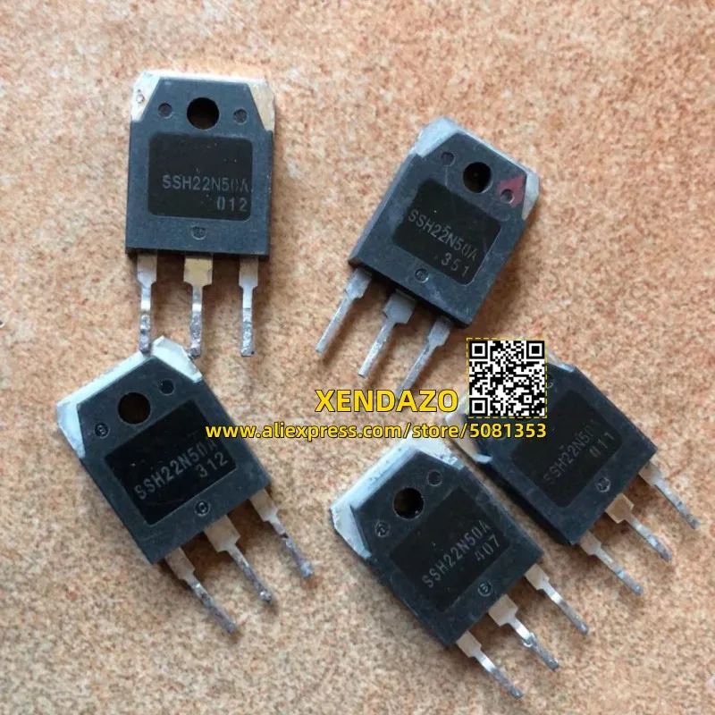 10pieces SSH22N50A IXTQ22N50P 22N50 IXTQ22N50 TO-247 22A 500V N-Channel MOSFET Transistor TO-247