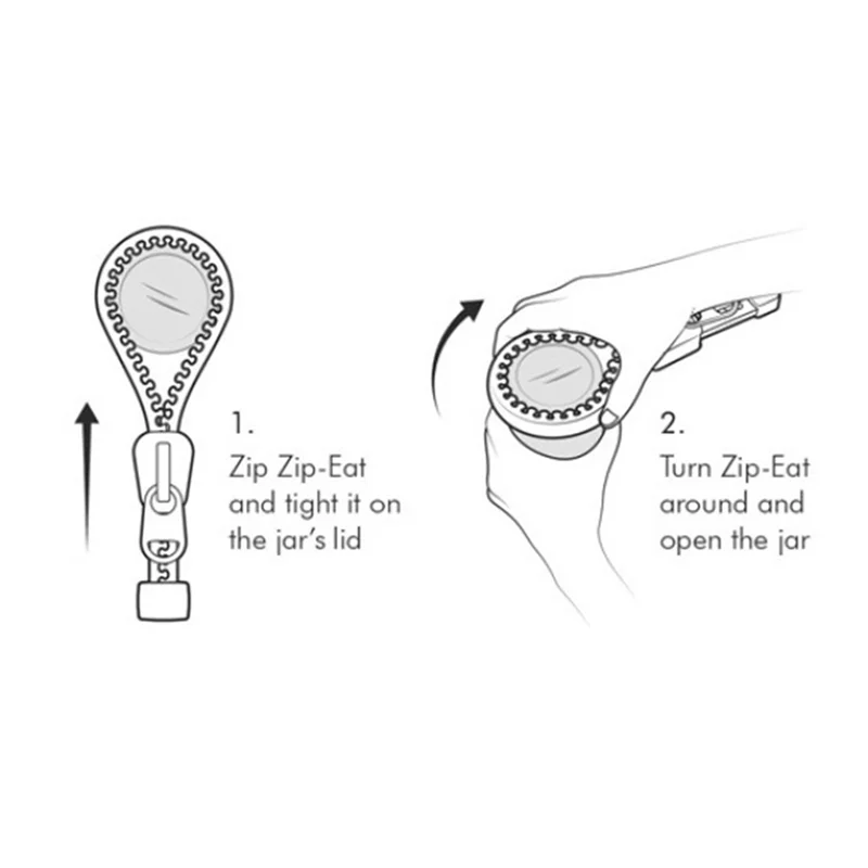 

AA05 Kitchen Necessities Silicone Twist Jar Opener, Set Of 3 - Makes Opening Jars A Breeze