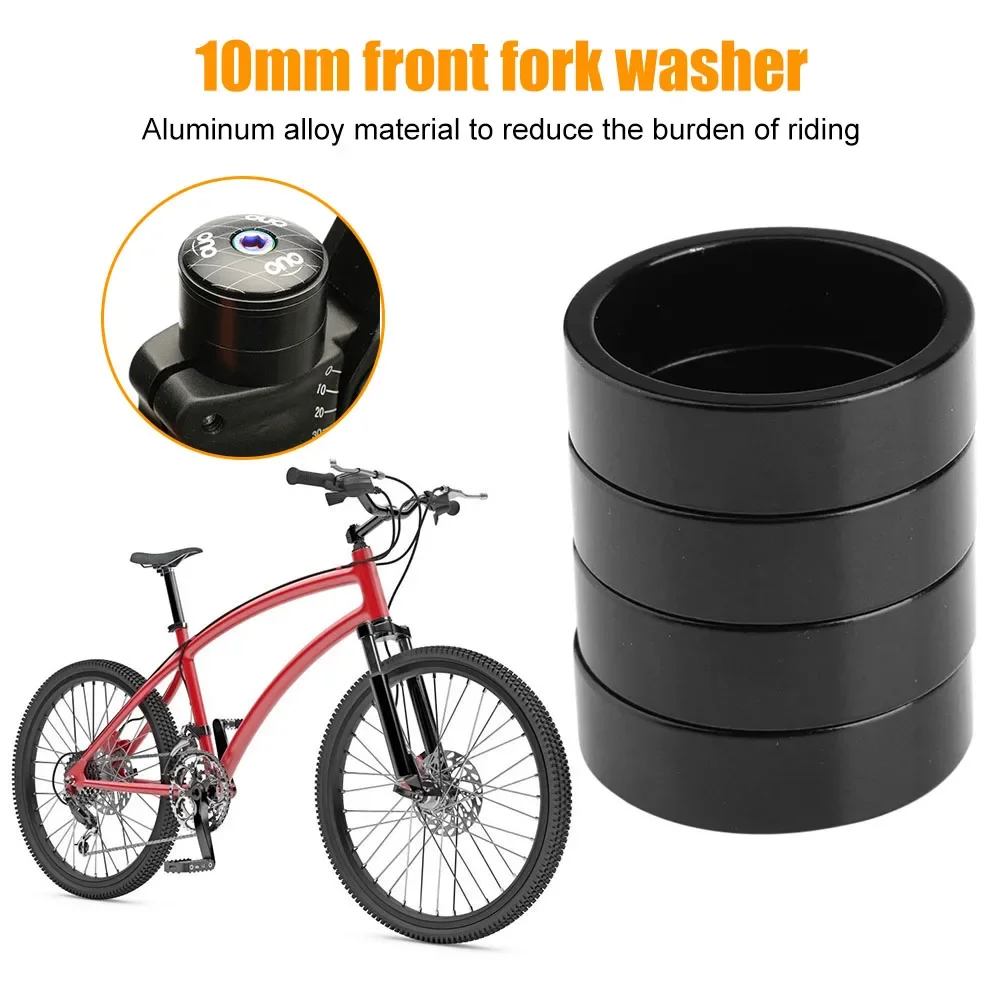 5pcs Bicycle Handlebar Headset Washer Aluminum Alloy MTB Mountain Road Bike Front Fork Spacer Gasket Ring Cycling Parts 10mm