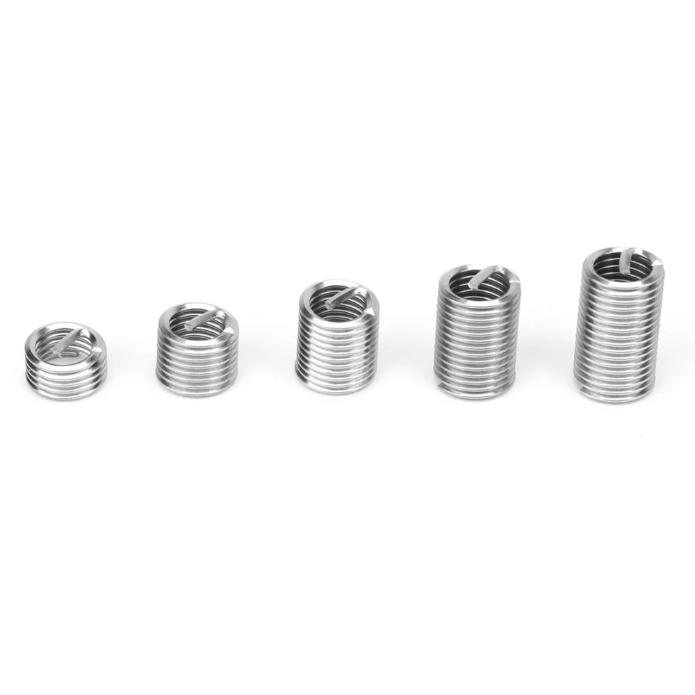 80PCS M8x1.25 Threaded Inserts Stainless Steel​ ​Coiled Wire​ Spiral Helical Thread Insertion Kit​ ​Helical