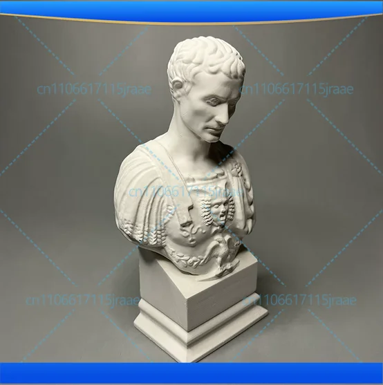 Caesar Plaster Statue Desk Decoration Artwork Ornaments Caesar Characters Sculpture Sketching Practice Coloring Teaching Tool