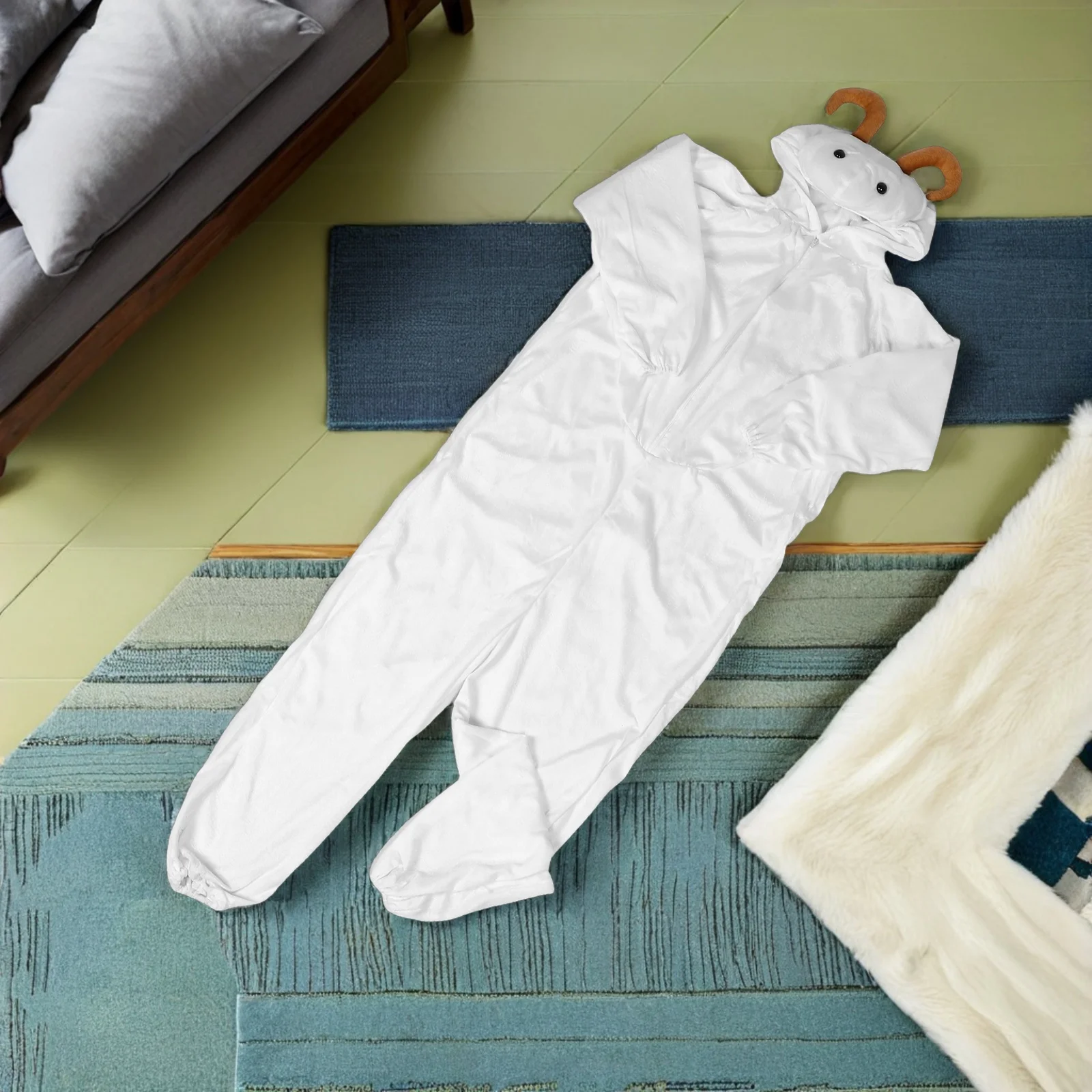 Kids 140cm Goat Halloween Animal Cosplay Costume Breathable Comfortable Stage Performance Festival Dress Up Accessories