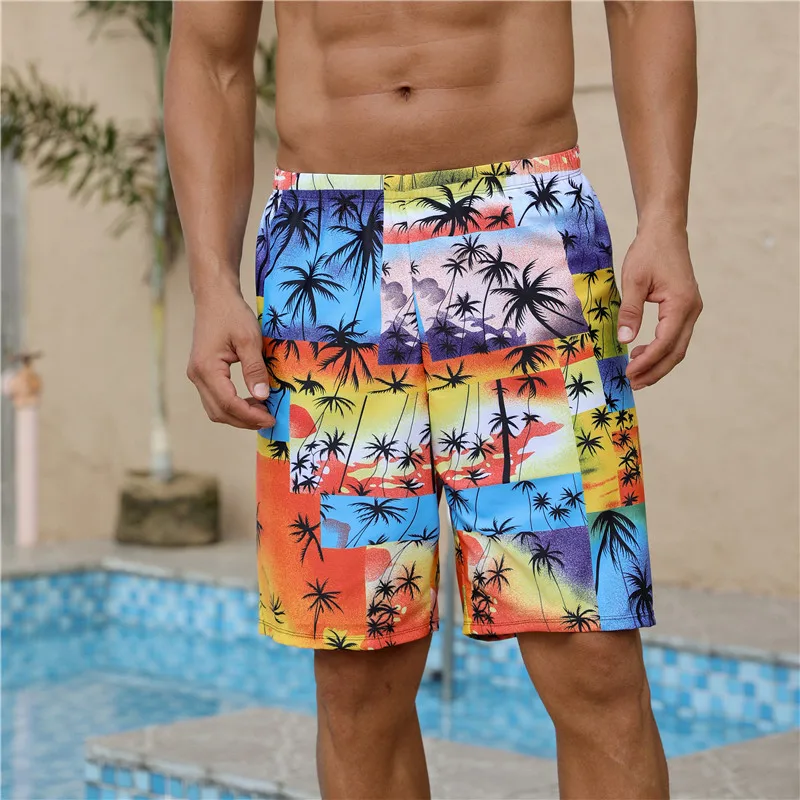 

Новые мужские пляжные шорты с принтом для отпуска, быстросохнущие, с защитой от неприятных ситуаций