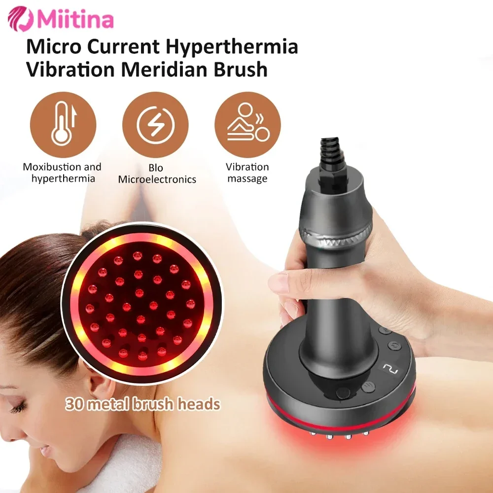 Eletric Meridian Massage Scraping Lymphatic Cupping guasha Therapy Body Relaxation Stimulate Acupoints Detoxification Machine