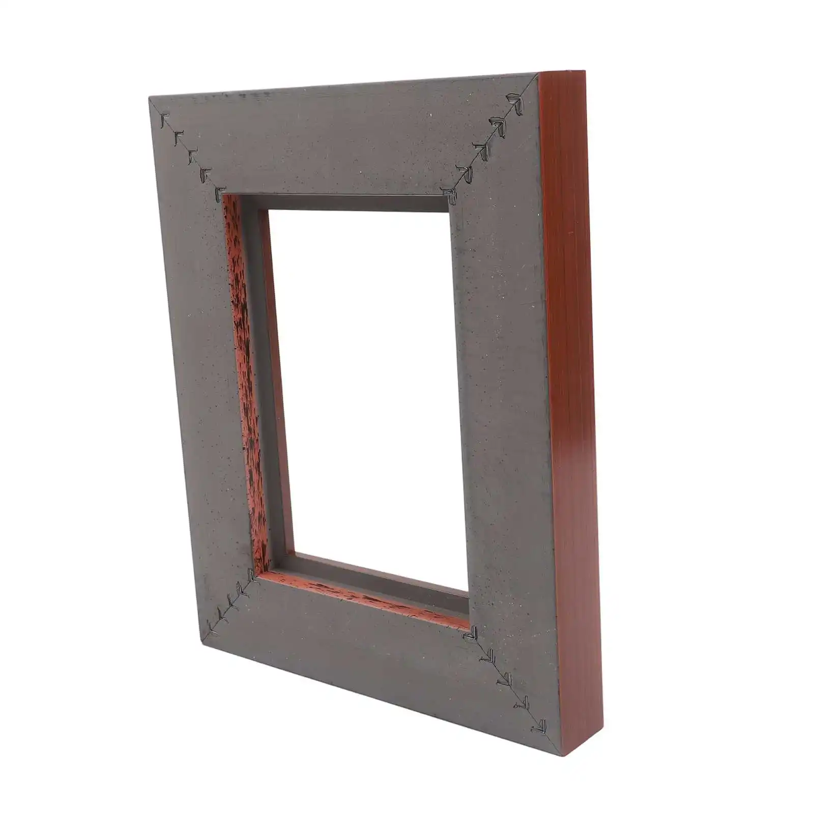 7 Inch Square Solid Wood Frame Vintage Style for Paintings Sketches DIY Photo Frame for Personal Wall Decoration