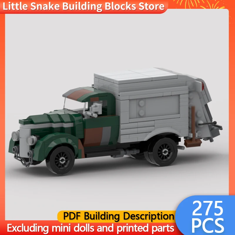 Speed Hypercar Model MOC Building Bricks GARBAGE SPECIAL TRUCK Modular Technology Gifts Holiday Assemble Children Toys Suit