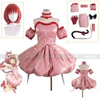 Tokyo Mew Mew Momomiya Ichigo Anime Cosplay Costume Mew Ichigo Wig Pink Lolita Fluffy Skirt Woman Lovely Kawaii Halloween Suit
