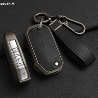 Zinc Alloy + Leather Car Key Case Cover For KIA Ceed 2023 CD Forte 2018 2019 2021 Cerato 2019 K3 Gt Seltos Sportage 2020 Sorento