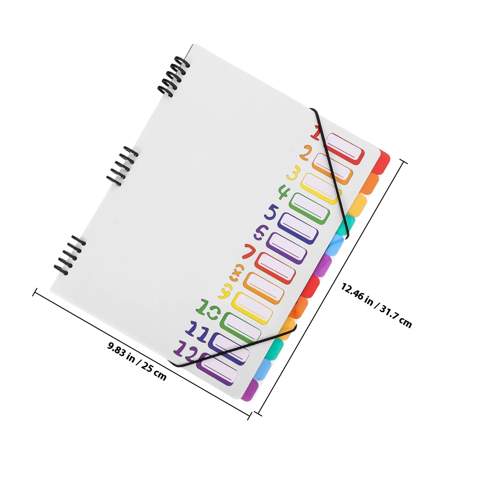 A4 تصنيف مجلد الملفات الملونة الموثق فواصل علامات التبويب مادة PP منظم المستندات مجلد العرض مكتب #6