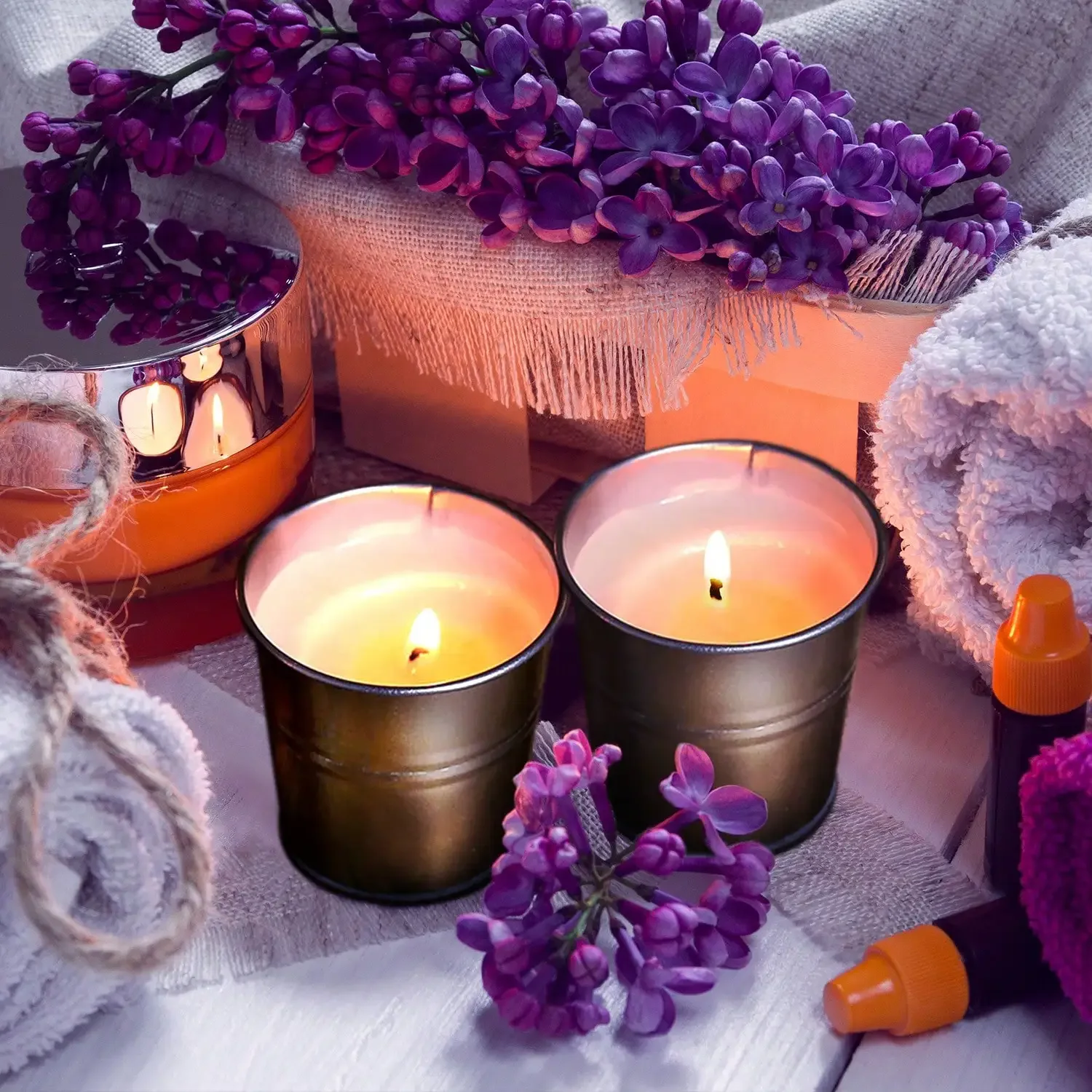 1pc Efficient Mosquito Repelling Soy Wax Candle Infused with Lemongrass Essential Oil, Ideal for Indoor and Outdoor, Summer
