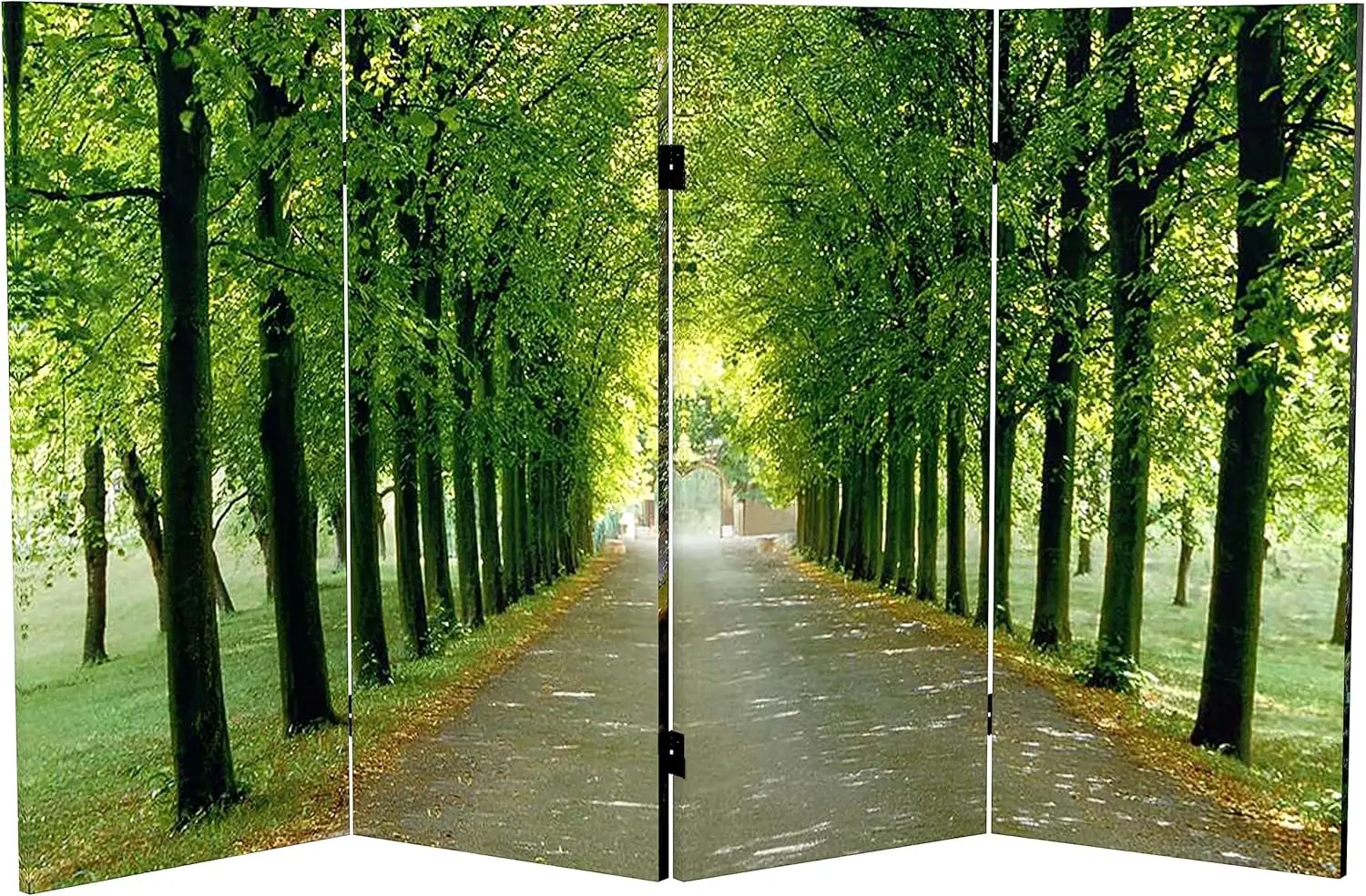 

Складной ширма из 4 панелей длиной 90 см с двусторонним рисунком «Путь жизни» для декора интерьера и разделения пространства