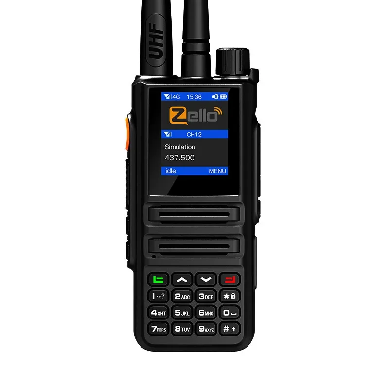 TK-889 Zello Walkie Talkie 4g Sim Card WiFi Dual Mode Simulation/Public Network 10W UHF Type-C Long Range Professional POC Radio