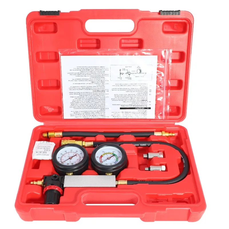 

TU-21 Тестер утечки цилиндра Автомобильный инструмент для проверки цилиндра двигателя Тестовый прибор Манометр утечки двигателя