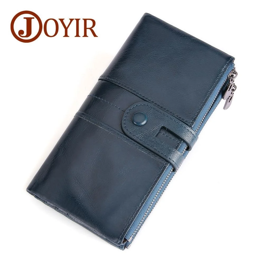 

Genuine Leather Rfid Women Wallet Lady Long Female Coin Purse Women'S Cellphone Pocket Money Clutch Handy