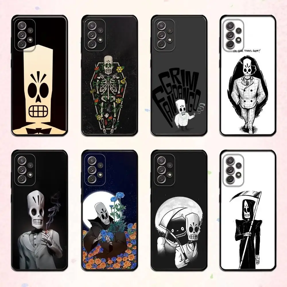 

G-game G-Grim F-Fandango Phone Case For Samsung S 25,24,23,22,30,21,10,9,Ultra,Plus,Lite,FE,4,5 G Soft Black Case