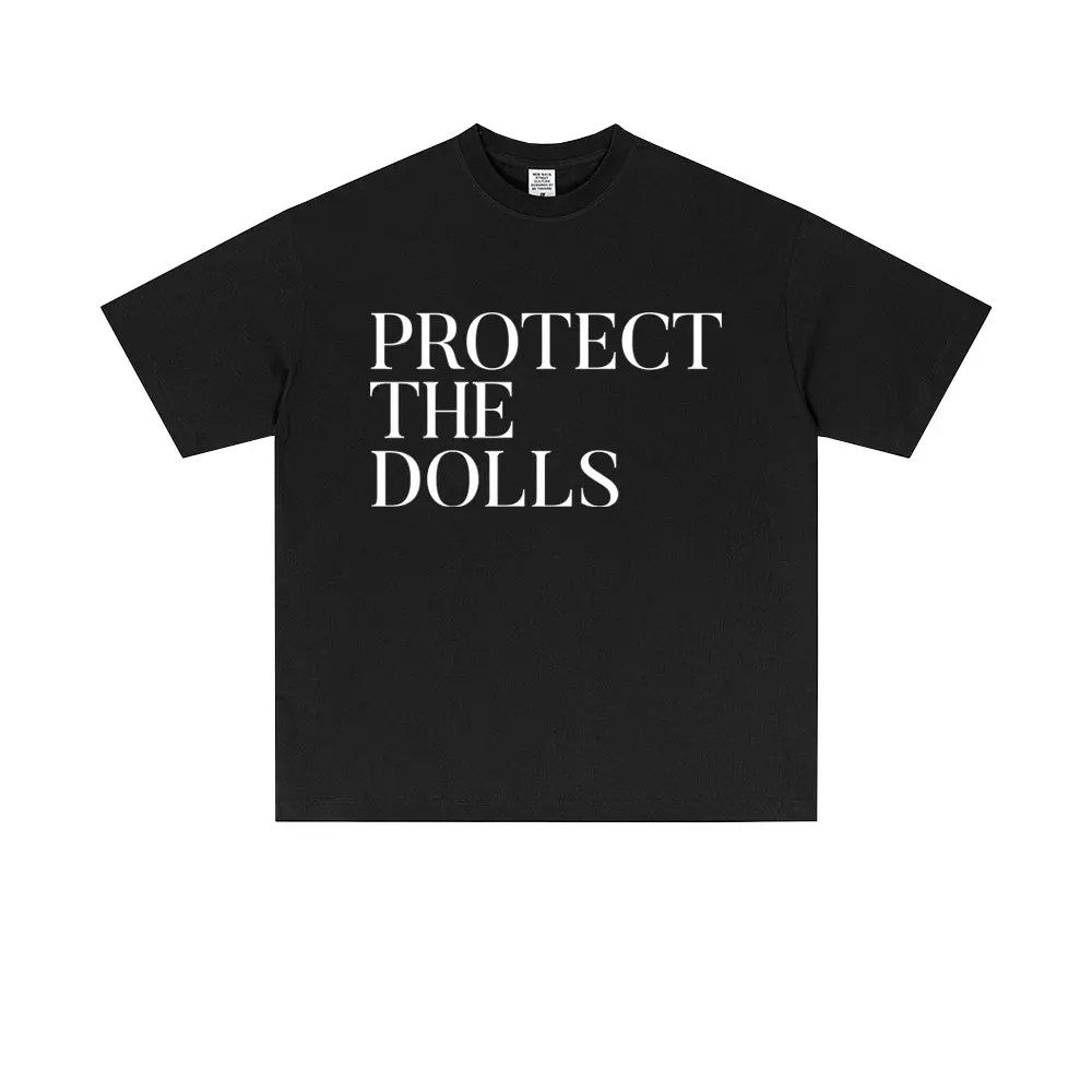 بيدرو باسكال حماية الدمى نفس النمط طباعة تي شيرت الصيف الرجال النساء موضة المتضخم تي شيرت عادية القطن خمر التي شيرت #2