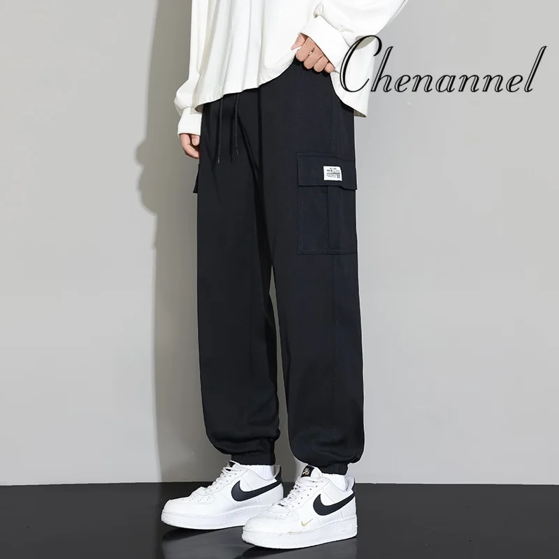 

Мужские повседневные весенне-осенние новые модные брюки, облегающие брюки в китайском стиле для спецодежды