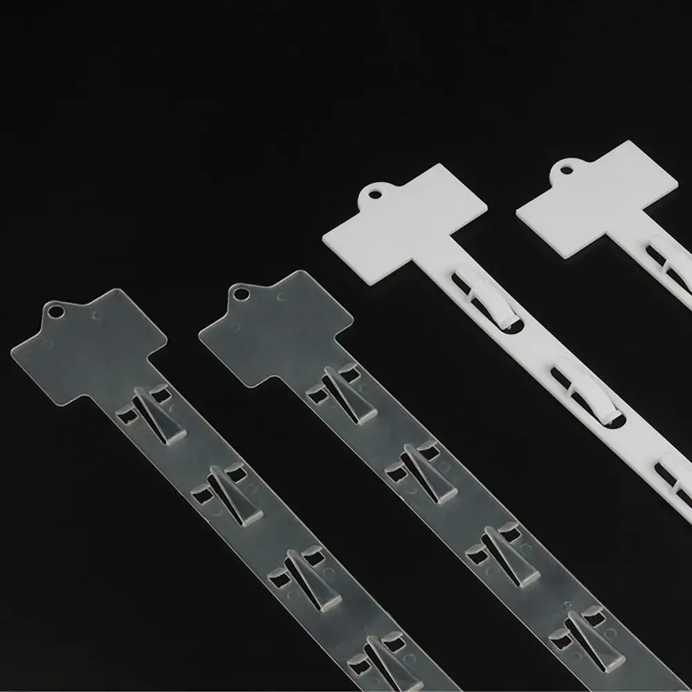 Plastic Hanging Strips Durable Upgrade Thicken with Hook Snacks Display Hanger Splicable Merchandising Clip Strips Supermarket