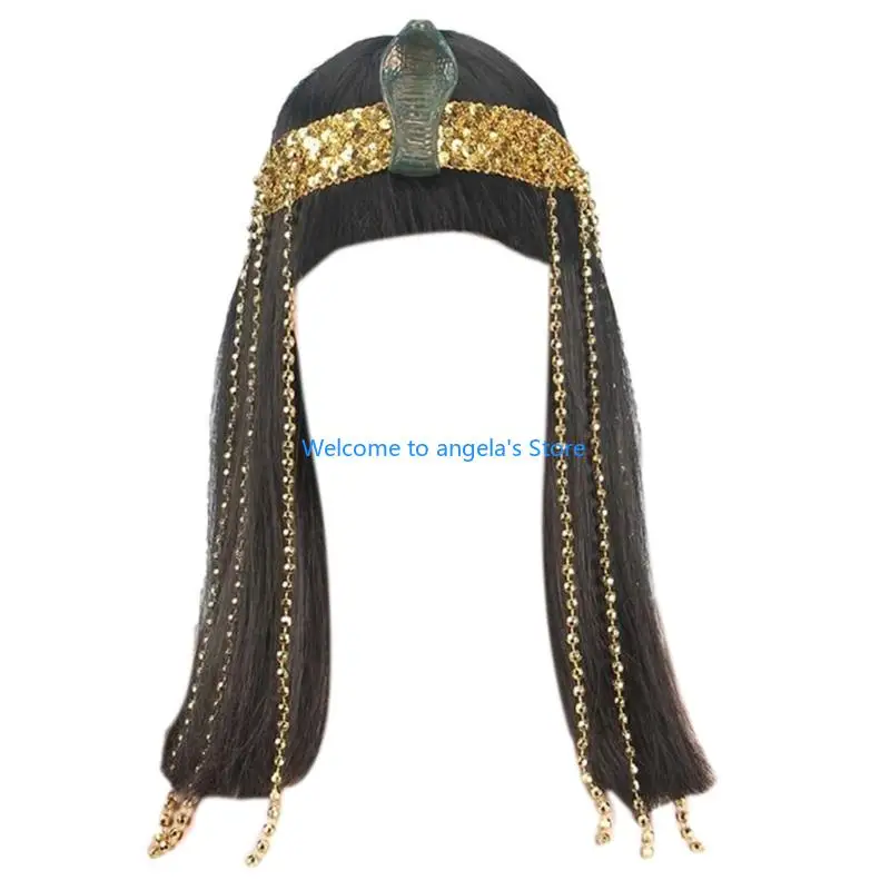 

X4YC Cleopatra Cospaly Egyptian Snake Headpiece Set Halloweeen Cosplay Costume
